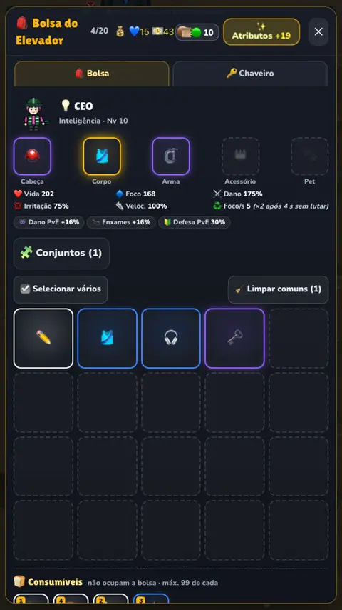 Descubra seu próximo equipamento
